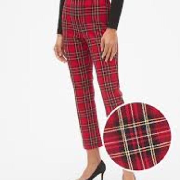 Plaid High Rise Crop Kick Pants - Picture 7 of 8